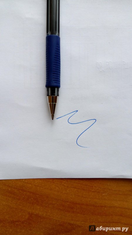Иллюстрация 7 из 8 для Ручка шариковая, синяя | Лабиринт - канцтовы. Источник: Лабиринт