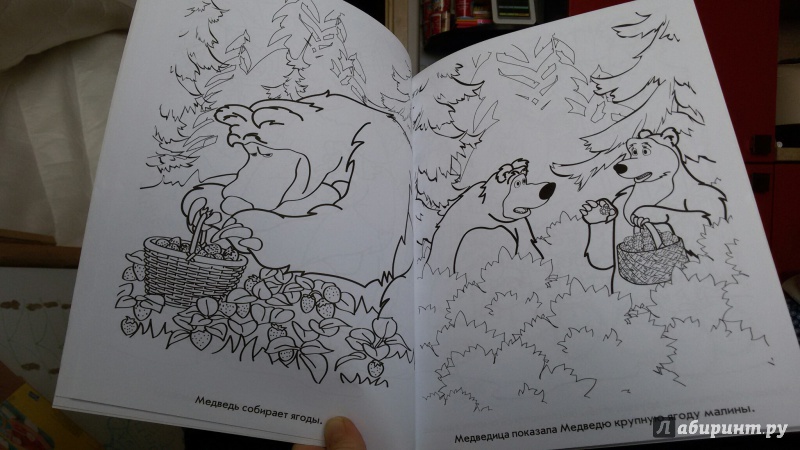 Иллюстрация 7 из 26 для Мультраскраска "Маша и Медведь" | Лабиринт - книги. Источник: Плахова  Анна