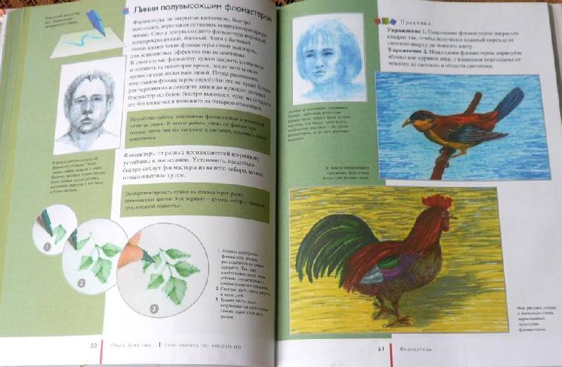 Иллюстрация 16 из 50 для Самоучитель по рисованию фломастерами и цветными карандашами для детей и взрослых - Ольга Шматова | Лабиринт - книги. Источник: Pam