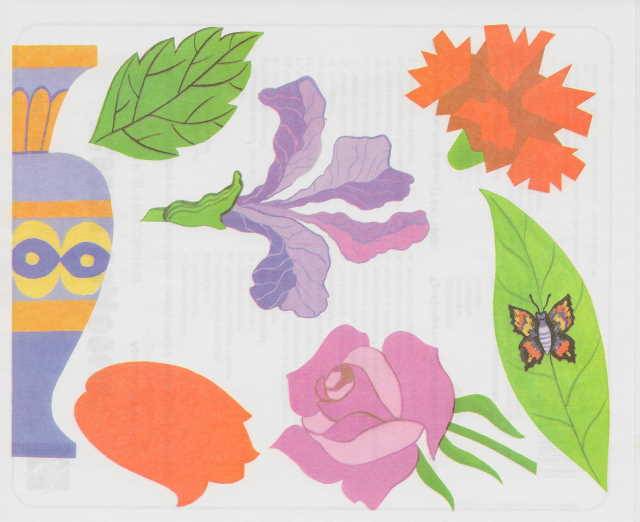 Иллюстрация 3 из 8 для Трафарет пластмассовый. Цветы садовые | Лабиринт - игрушки. Источник: _Елена_