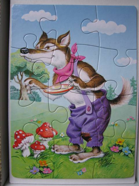 Иллюстрация 15 из 15 для Puzzle-8*12*15*20 "Три поросенка" (4 в 1) (В-04065) | Лабиринт - игрушки. Источник: Валька  Анна