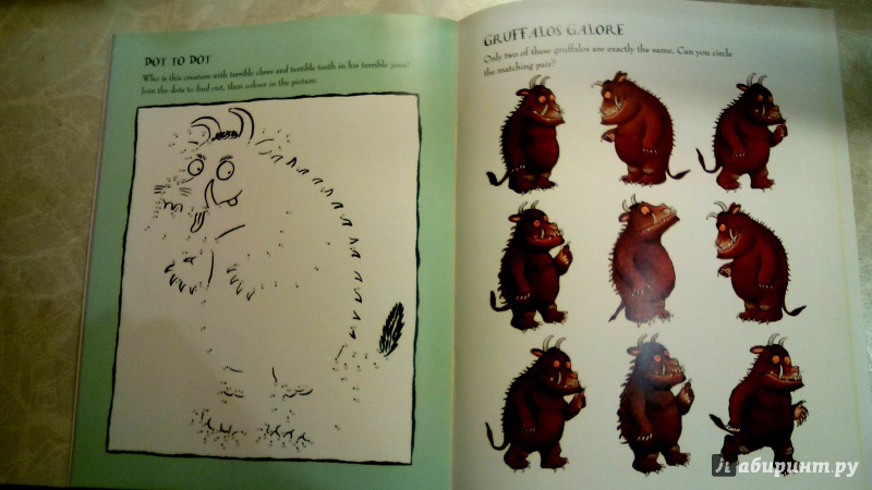 Иллюстрация 6 из 22 для The Gruffalo Activity Book | Лабиринт - книги. Источник: lingvomama