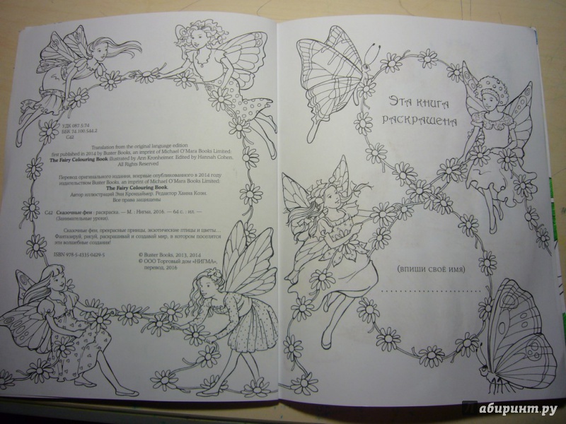 Иллюстрация 18 из 34 для Сказочные феи. Раскраска | Лабиринт - книги. Источник: Горяева  Любовь