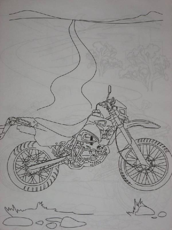 Иллюстрация 3 из 3 для Раскраска: Мотоциклы (Р040108) | Лабиринт - книги. Источник: Dana-ja