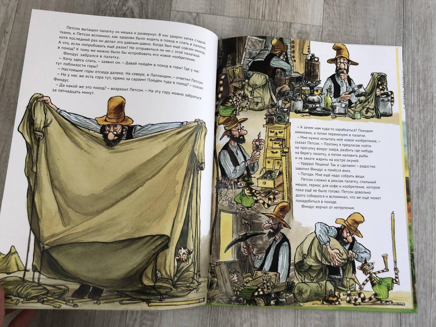 Иллюстрация 35 из 44 для Петсон идёт в поход - Свен Нурдквист | Лабиринт - книги. Источник: Ки  Анастасия