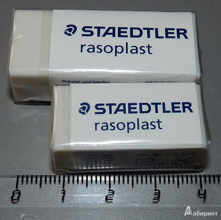 Иллюстрация 3 из 14 для Ластик "Rasoplast" белый, 43x19x13 мм (526B3002) | Лабиринт - канцтовы. Источник: Маринка