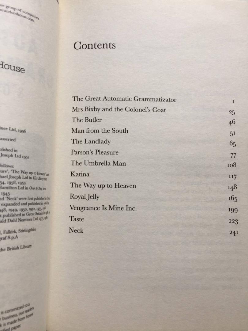 Иллюстрация 3 из 30 для The Great Automatic Grammatizator and Other Stories - Roald Dahl | Лабиринт - книги. Источник: u.p