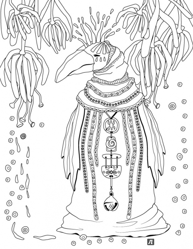 Иллюстрация 5 из 54 для Книга-раскраска Зендудл - Диляра Голубятникова | Лабиринт - книги. Источник: dilkka