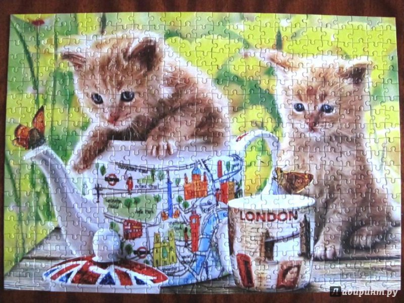 Иллюстрация 3 из 9 для Puzzle-500 "Время чаепития - котята" (B-52356) | Лабиринт - игрушки. Источник: Petrova