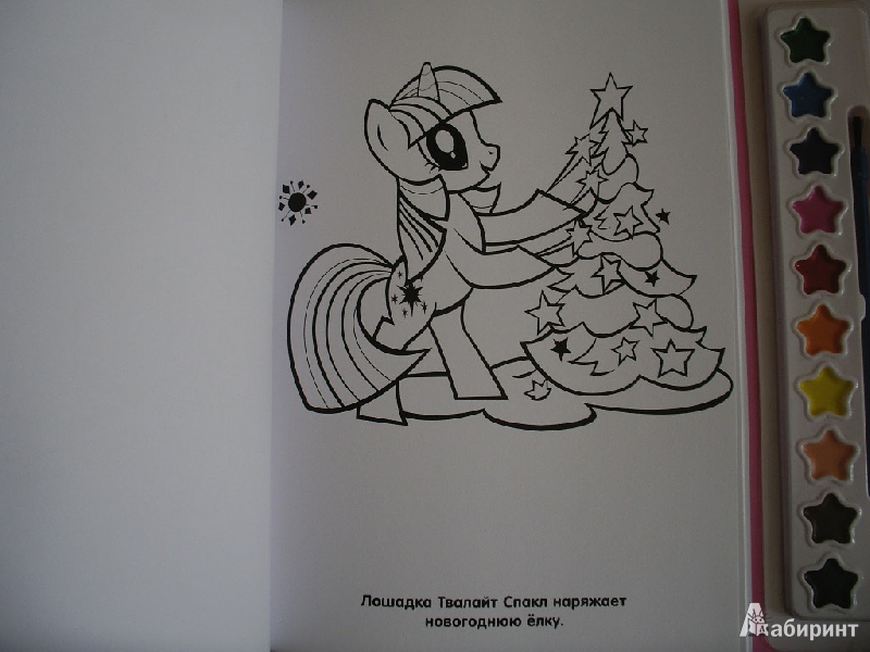 Иллюстрация 6 из 12 для Мой маленький пони. Праздник пони. Раскраски и краски | Лабиринт - книги. Источник: Tiger.
