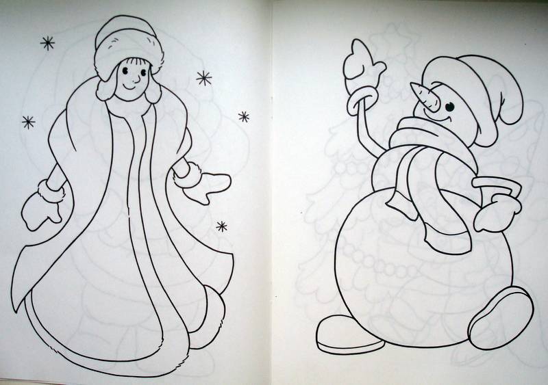 Иллюстрация 2 из 10 для Кроха-художник. Дед Мороз и его друзья. Раскраска | Лабиринт - книги. Источник: Бривух