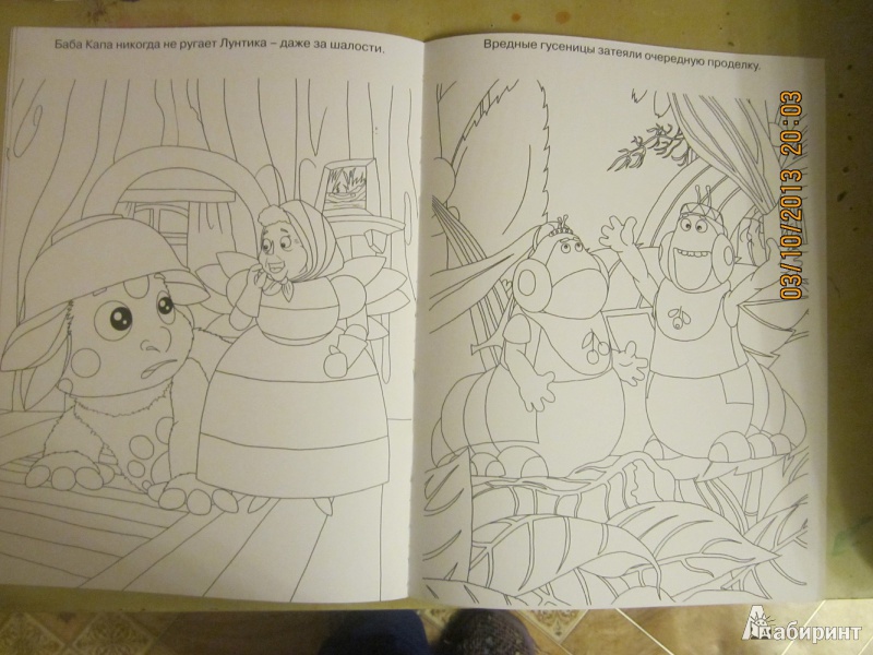 Иллюстрация 5 из 6 для Волшебная раскраска. Лунтик и его друзья (№1346) | Лабиринт - книги. Источник: Карпеченко  Юля
