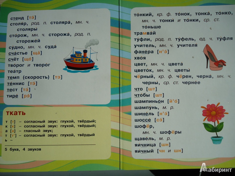 Иллюстрация 6 из 6 для Фонетический разбор и произношение слов. Для начальной школы | Лабиринт - книги. Источник: Кот_А