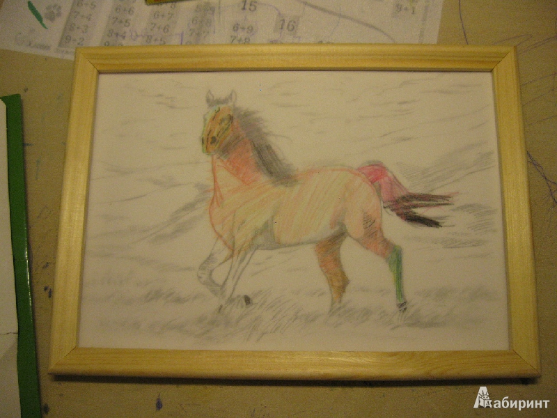 Иллюстрация 2 из 3 для Раскраска цветными карандашами: Конь (Рн017) | Лабиринт - игрушки. Источник: Hatams  Ирина