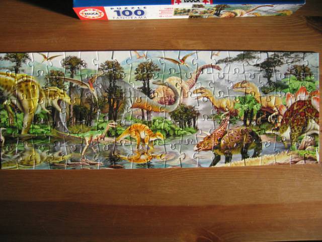 Иллюстрация 8 из 11 для Пазл-100 "Динозавры" (панорама) (13833) | Лабиринт - игрушки. Источник: Валька  Анна