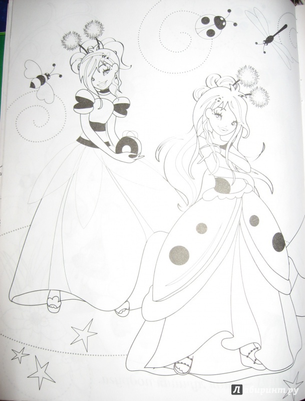 Иллюстрация 6 из 8 для Раскраска с наклейками "WINGS". Принцесса Хани | Лабиринт - книги. Источник: B