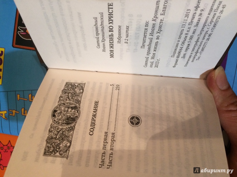 Иллюстрация 14 из 30 для Моя жизнь во Христе. В 2 частях. Избранное - Святой праведный Иоанн Кронштадтский | Лабиринт - книги. Источник: Соколова  Светлана