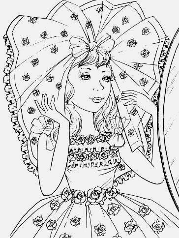 Иллюстрация 9 из 17 для Самая красивая (раскраска) | Лабиринт - книги. Источник: Galia