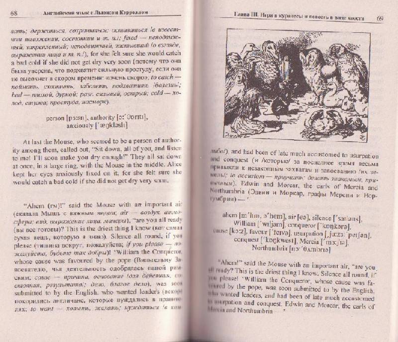Иллюстрация 9 из 10 для Английский язык с Льюисом Кэрроллом. Алиса в Стране Чудес - Льюис Кэрролл | Лабиринт - книги. Источник: Ёжик