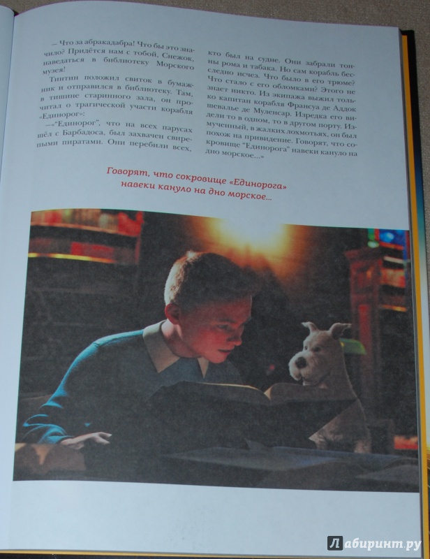 Иллюстрация 23 из 31 для Приключения Тинтина. Альбом по фильму | Лабиринт - книги. Источник: Книжный кот