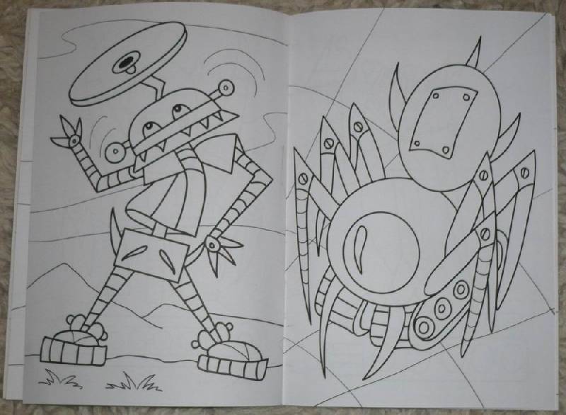 Иллюстрация 6 из 8 для Раскраска: Звери-роботы | Лабиринт - книги. Источник: Лора76756465