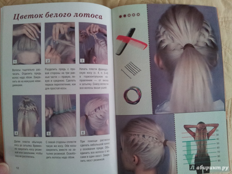 Иллюстрация 7 из 9 для Простейший способ заплести себе "Французскую косу" + 12 причесок на ее основе - Оксана Романова | Лабиринт - книги. Источник: Л  Мария
