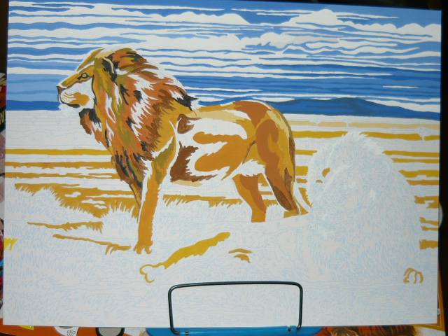 Иллюстрация 8 из 11 для Набор для раскрашивания красками "Львы на отдыхе" (PL/58) | Лабиринт - игрушки. Источник: Ромашка:-)