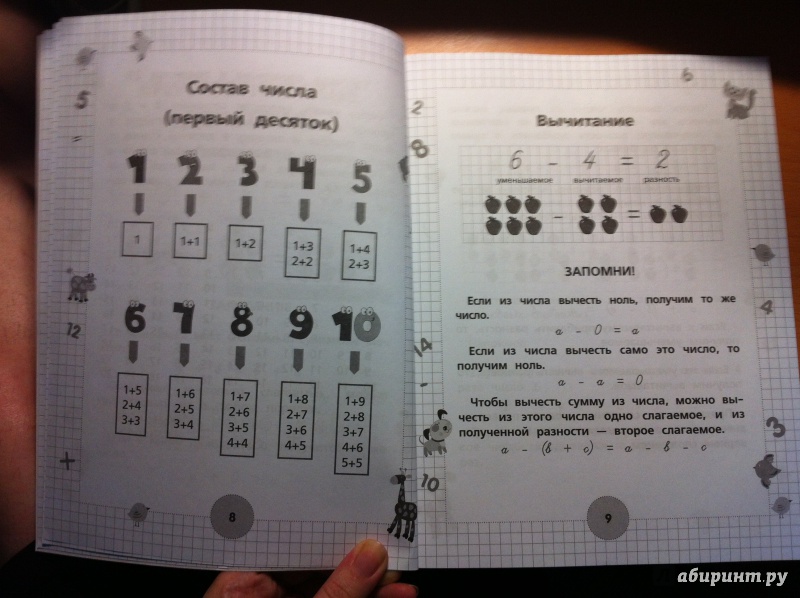 Иллюстрация 3 из 19 для Математика для начальной школы - Анашина, Круглова | Лабиринт - книги. Источник: milena583