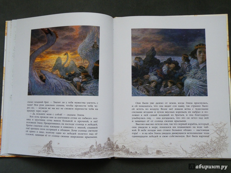 Иллюстрация 9 из 75 для Дикие лебеди - Ханс Андерсен | Лабиринт - книги. Источник: Шутова  Маргарита