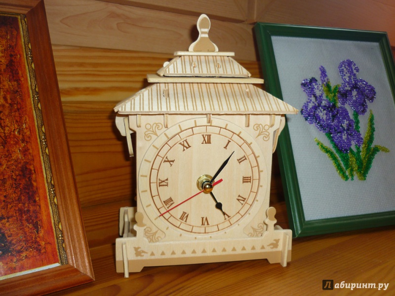 Иллюстрация 16 из 16 для Сборная деревянная модель "Настольные часы" (F002) | Лабиринт - игрушки. Источник: Шубина  Диана Владимировна