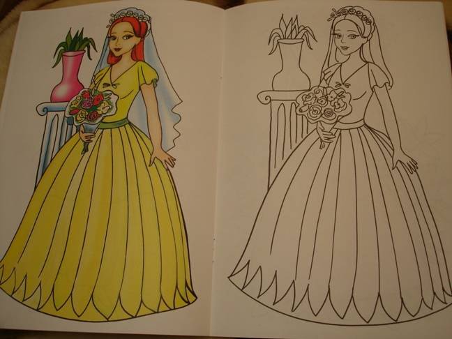 Иллюстрация 6 из 11 для Посмотри и раскрась: Невесты | Лабиринт - книги. Источник: Павлинова  Ирина Евгеньевна
