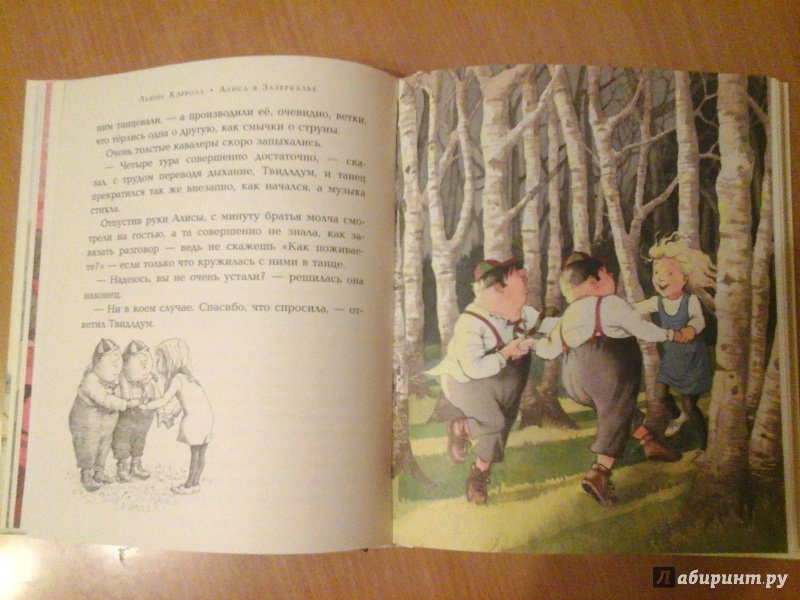 Иллюстрация 35 из 70 для Алиса в Зазеркалье - Льюис Кэрролл | Лабиринт - книги. Источник: Кострицына  Наталия Александровна