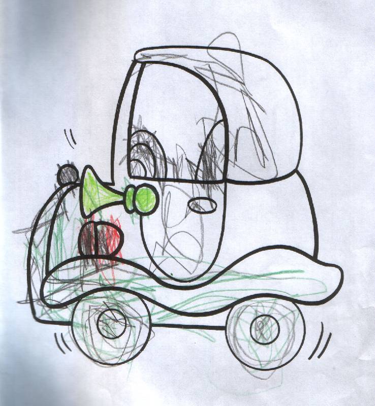Иллюстрация 6 из 9 для Кроха рисует машины | Лабиринт - книги. Источник: tanyshka