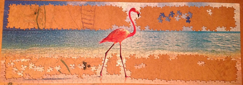 Иллюстрация 3 из 3 для Puzzle-1000 "Розовый Фламинго", панорама (29517) | Лабиринт - игрушки. Источник: Лисенка