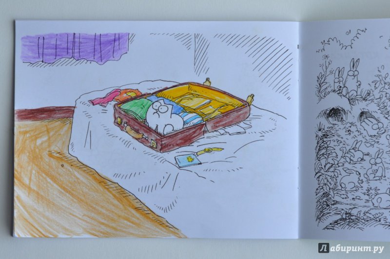 Иллюстрация 32 из 35 для Раскраска "Кот Саймона" (зеленая) - Саймон Тофилд | Лабиринт - книги. Источник: ellei81