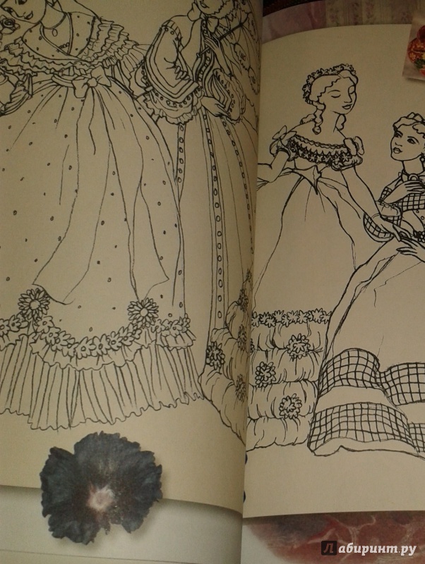 Иллюстрация 23 из 28 для Я раскрашиваю старинные платья - Галь Ле | Лабиринт - книги. Источник: Написатель
