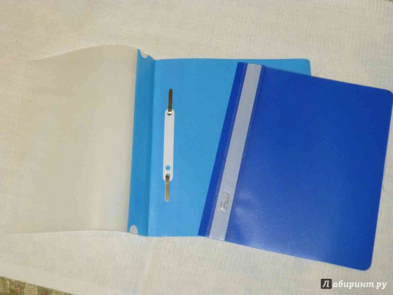 Иллюстрация 3 из 6 для Папка-скоросшиватель пластиковая (прозрачный верх, А5, голубая) (AS5_00110) | Лабиринт - канцтовы. Источник: Лабиринт