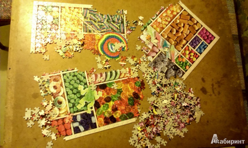 Иллюстрация 14 из 15 для Puzzle-1000 "Сладкая радуга" (C-102723) | Лабиринт - игрушки. Источник: alena78