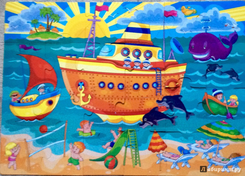 Иллюстрация 3 из 5 для Мозаика для малышей.  На море (2407) | Лабиринт - игрушки. Источник: Умная Дуня