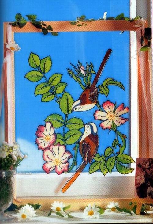 Иллюстрация 12 из 28 для Птичьи мотивы. Живопись витражными красками - Вернер Шультце | Лабиринт - книги. Источник: Panterra