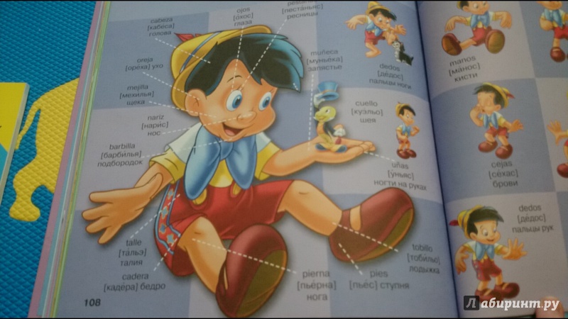Иллюстрация 19 из 27 для Мои первые 1000 испанских слов с героями Disney | Лабиринт - книги. Источник: anka46