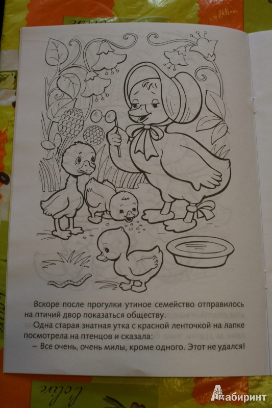 Иллюстрация 6 из 21 для Книжка-раскраска "Гадкий утёнок" | Лабиринт - книги. Источник: ramaikina