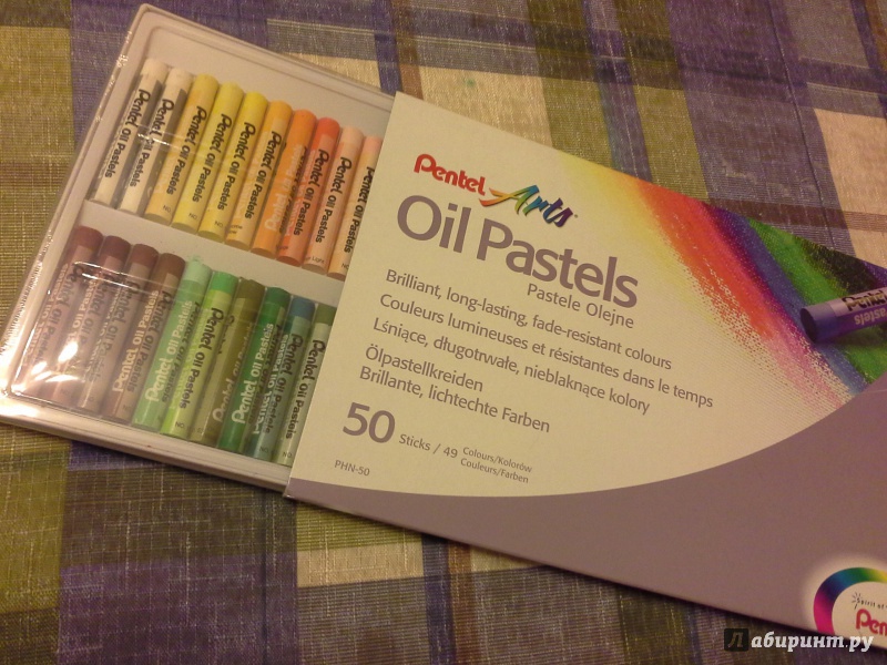 Иллюстрация 7 из 21 для Пастель масляная Pentel Arts Oil Pastels, 50 цветов | Лабиринт - канцтовы. Источник: Уханёва  Катя