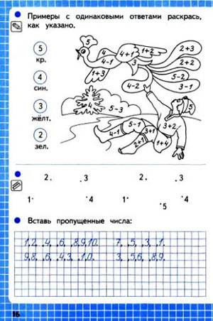 Иллюстрация 14 из 18 для Тетрадь по математике для 1 класса начальной школы (комплект из 2 книг) - Моро, Волкова | Лабиринт - книги. Источник: Galia