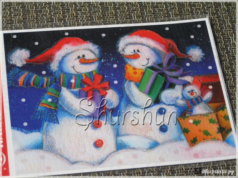 Иллюстрация 2 из 2 для Новогодние наклейки на окна "Снеговики" (WDGX-9001 E) | Лабиринт - сувениры. Источник: Shurshun