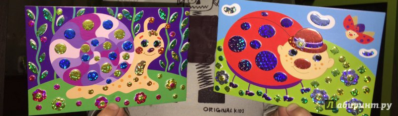 Иллюстрация 3 из 3 для Сверкающая мозаика "Божья коровка. Улитка" (2777) | Лабиринт - игрушки. Источник: Dr. Luba