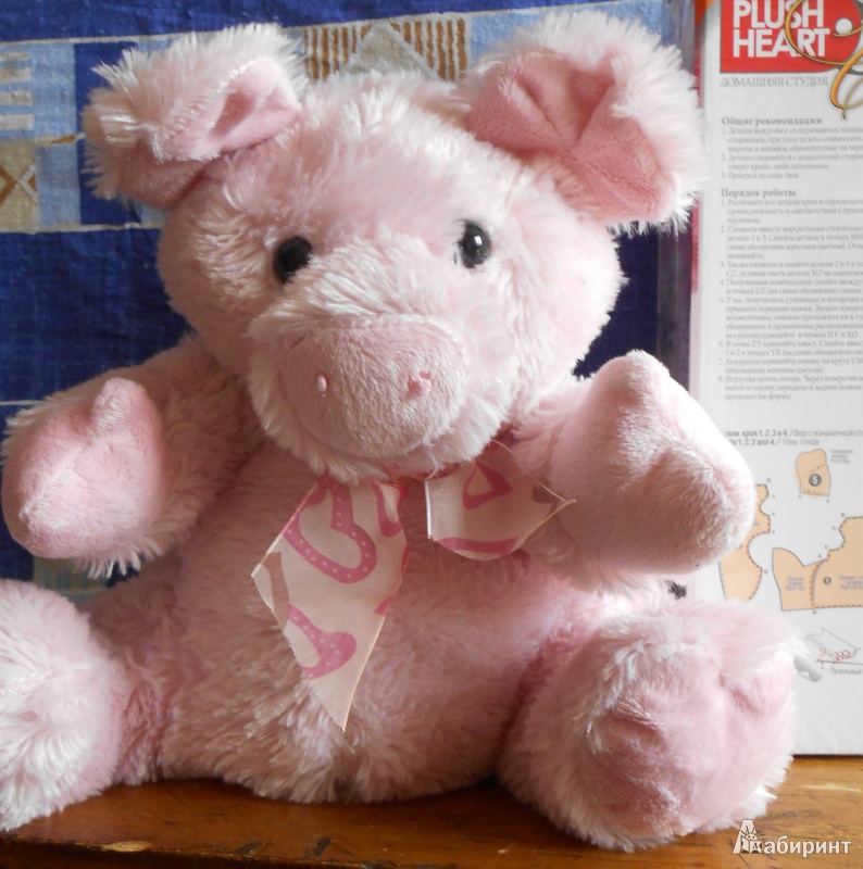 Иллюстрация 2 из 2 для Мягкая игрушка: Свинка розовая (457010) | Лабиринт - игрушки. Источник: Чунга-чанга
