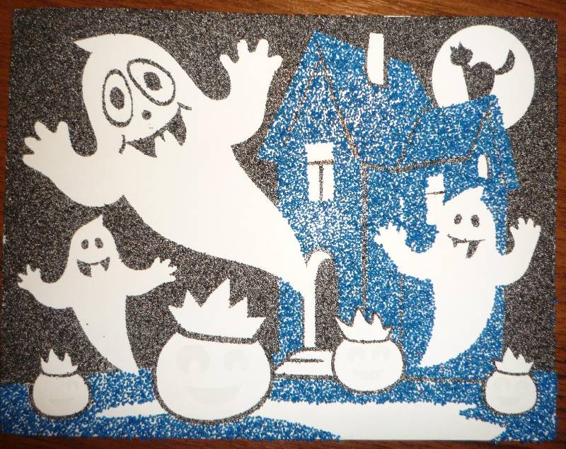 Иллюстрация 10 из 21 для Фреска. Песчаная картина "Привидения" | Лабиринт - игрушки. Источник: Igra