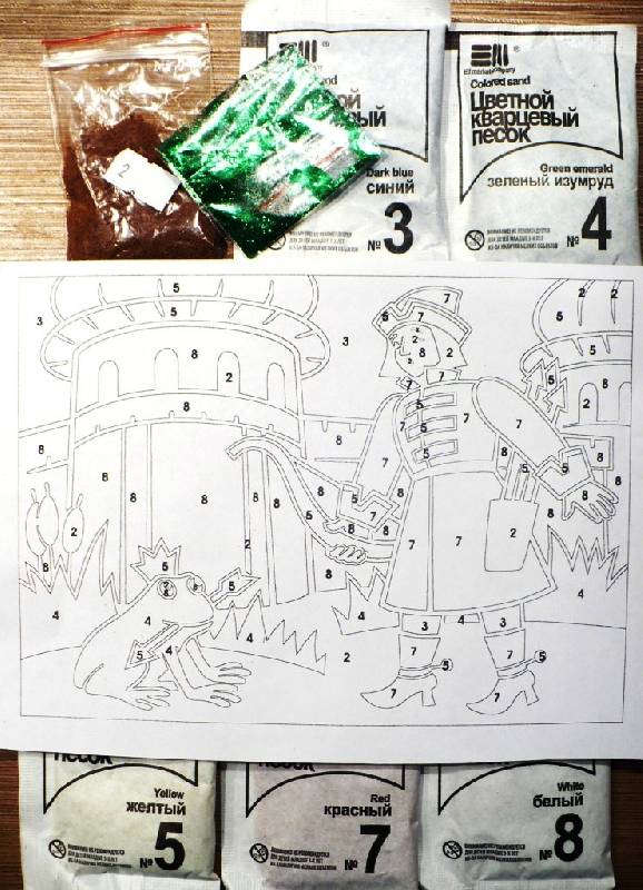 Иллюстрация 3 из 10 для Фреска с рамкой. Песчаная картина "Царевна-лягушка" (407015) | Лабиринт - игрушки. Источник: -  Юлия -