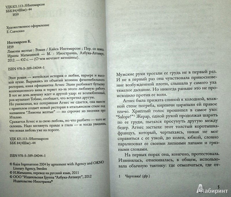 Иллюстрация 2 из 8 для Лимоны желтые - Кайса Ингемарсон | Лабиринт - книги. Источник: Леонид Сергеев